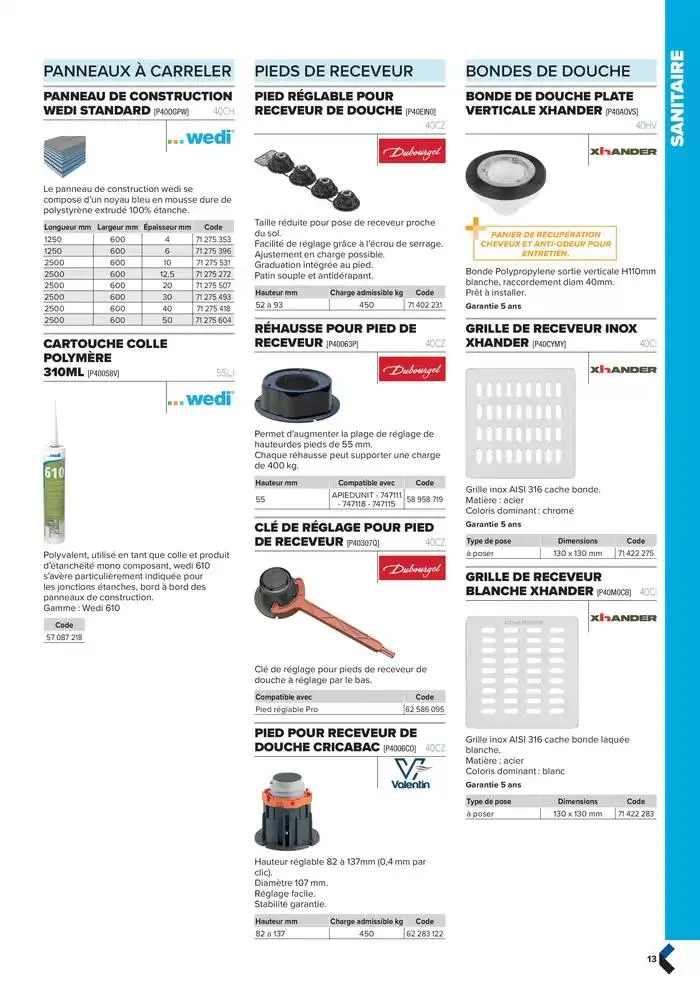 Catalogue génie climatique & sanitaire | Édition 2024-2025 du 2 octobre au 31 décembre 2025 - Catalogue page 13