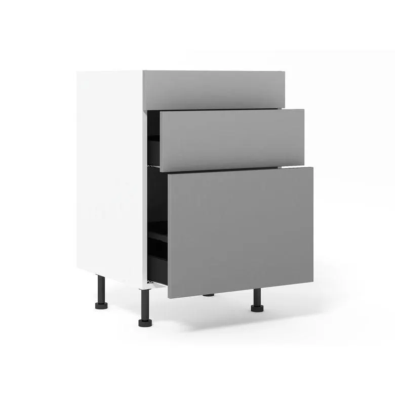 Meuble bas 1 casserolier+1 tiroir+1 faux tiroir