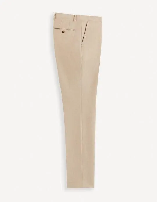 Pantalon de costume slim - beige