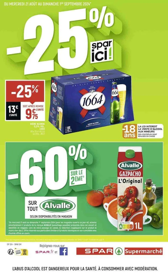 SPAR ici, le top des promos ! du 21 août au 1 septembre 2024 - Catalogue page 3
