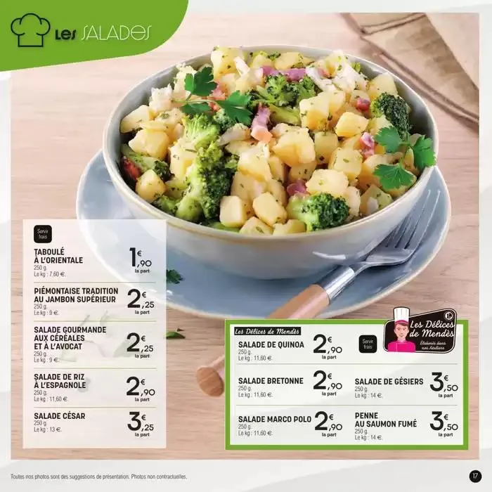 Carte traiteur permanente du 17 avril au 31 mars 2026 - Catalogue page 17