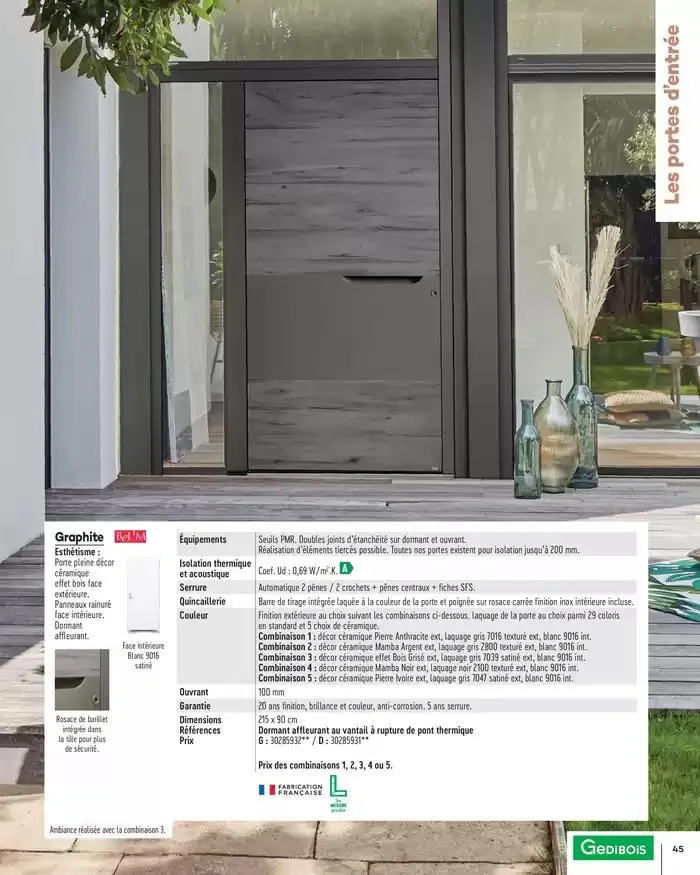 Menuiserie Extérieures 2025 du 1 janvier au 31 décembre 2025 - Catalogue page 45