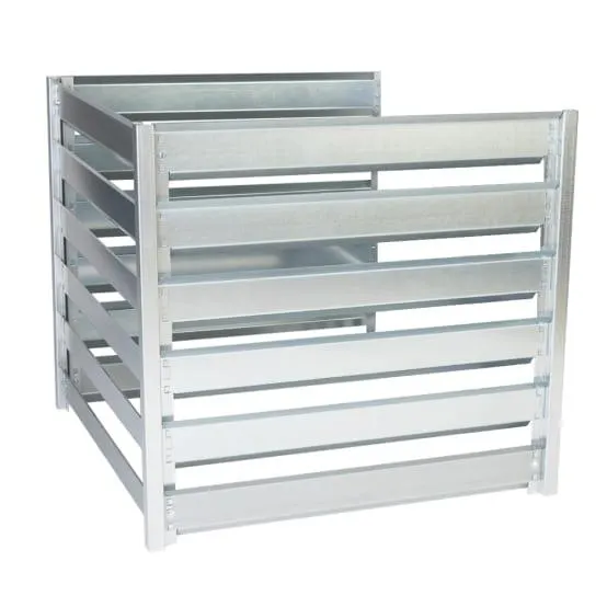 Module d’extension Composteur de Jardin - Bac à compost 91 x 91 x H85 cm / 704L - Bac Composteur Jardin en Métal Timbela M800A