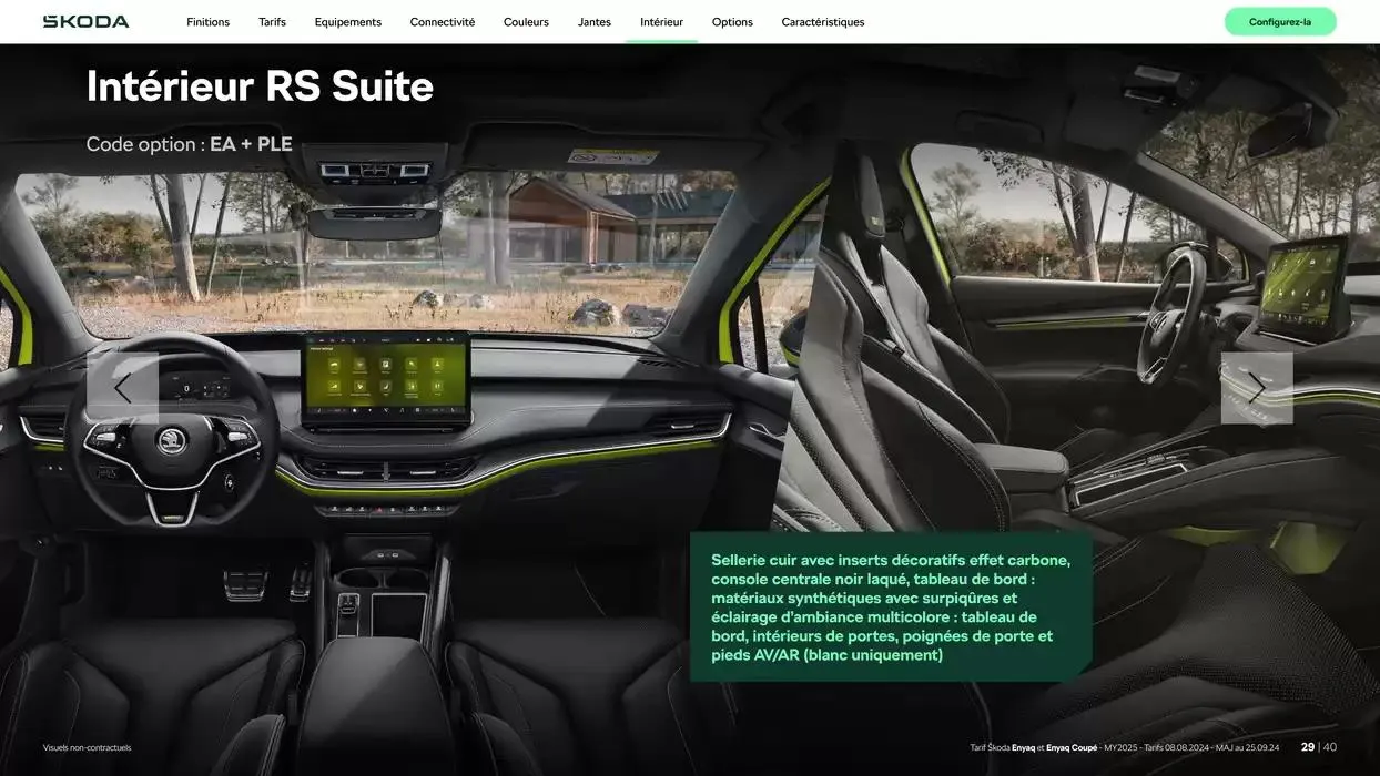 Enyaq SUV Version 85 du 6 novembre au 6 novembre 2025 - Catalogue page 29