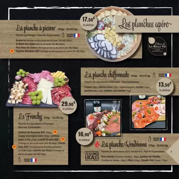 CARTE TRAITEUR PERMANENTE du 1 avril au 31 mars 2026 - Catalogue page 3