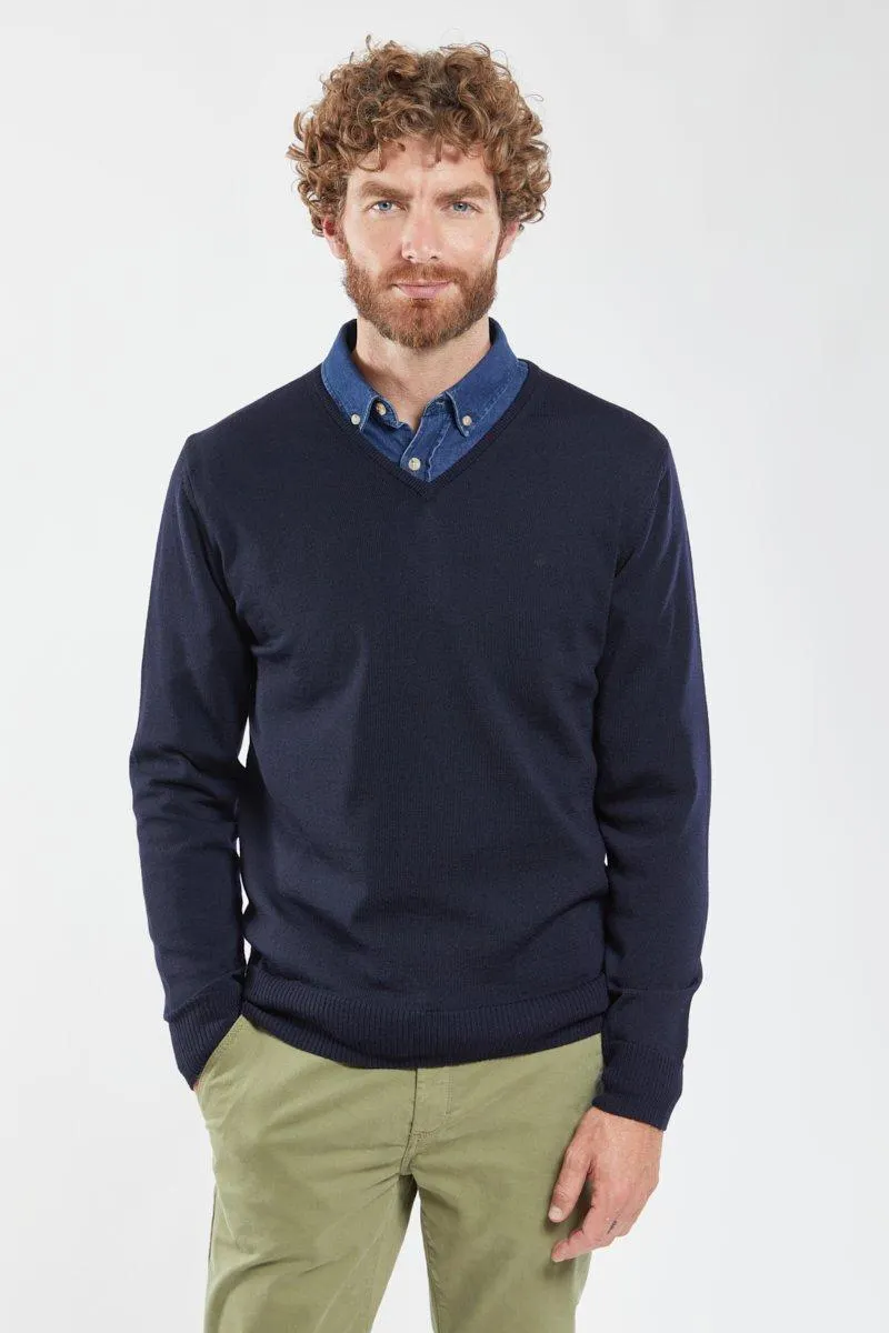 Pull col V Bérac - laine