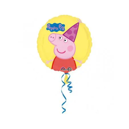 Ballon aluminium anniversaire Peppa Pig 43 cm