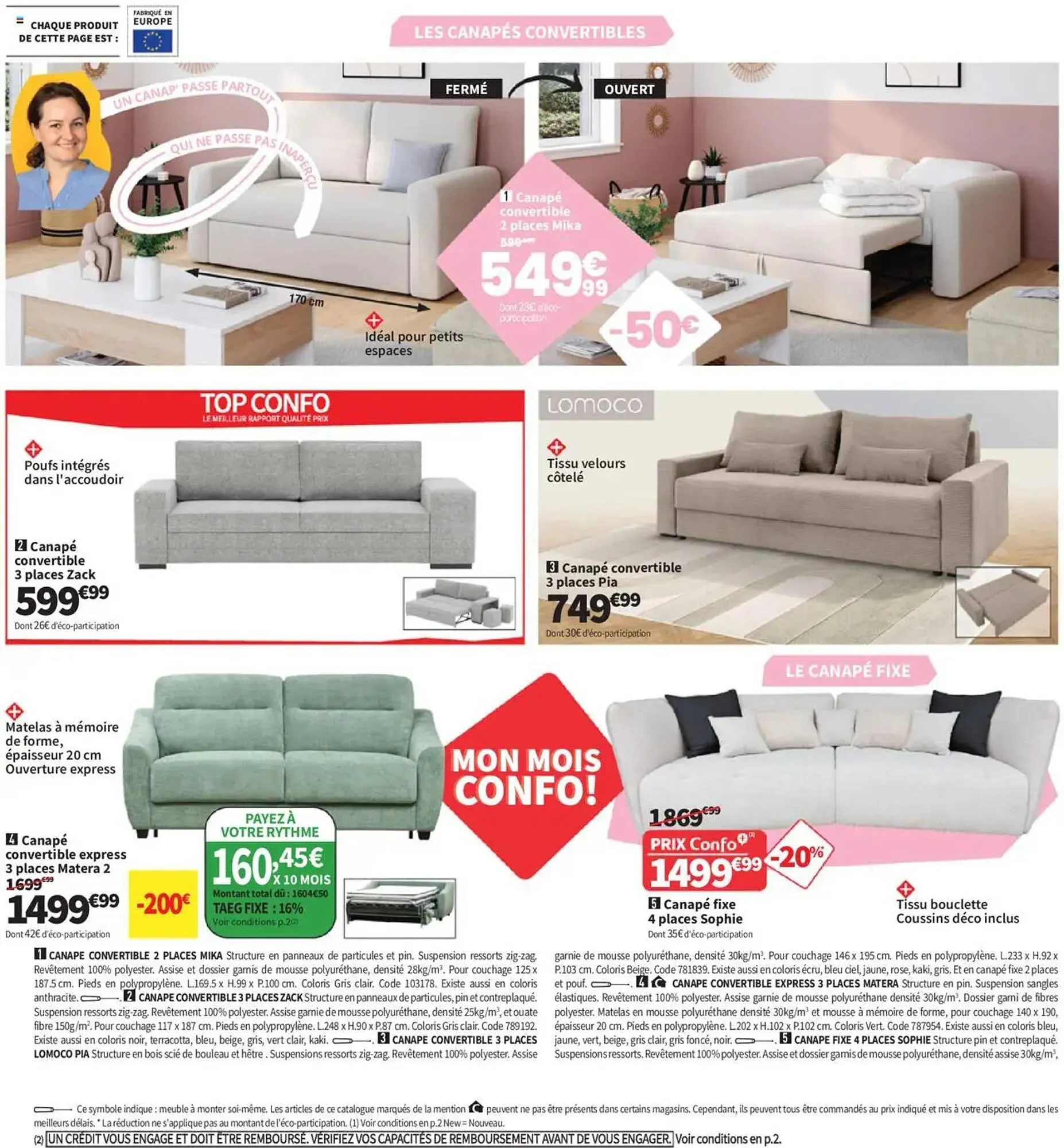 Catalogue Conforama du 22 avril au 26 mai 2025 - Catalogue page 6