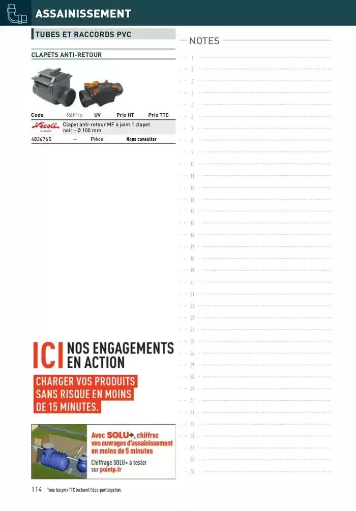 Matériaux 2025 du 1 janvier au 31 décembre 2025 - Catalogue page 114