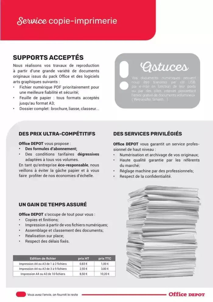 Catalogue Services Imprimerie 2025 du 16 avril au 31 décembre 2025 - Catalogue page 5