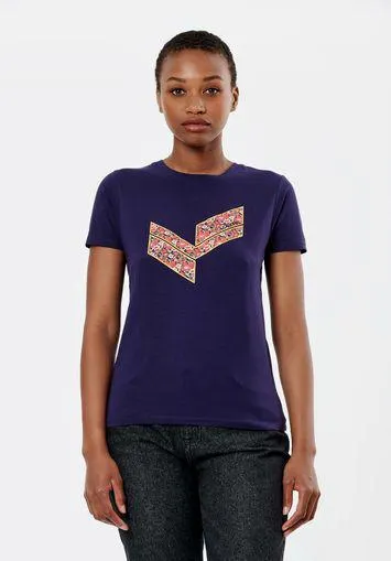 T-shirt bleu Femme
