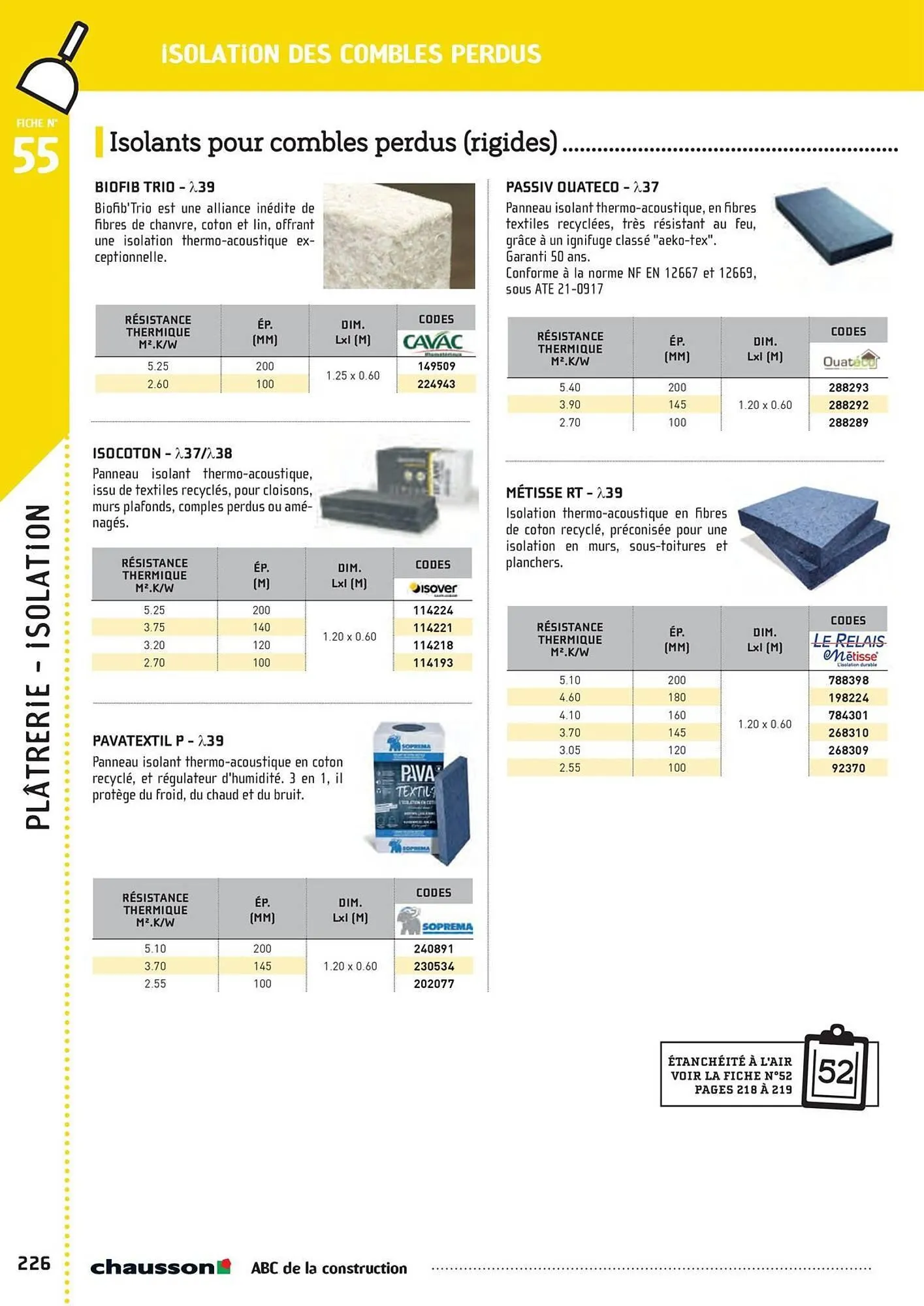 Catalogue Chausson Matériaux du 2 mai au 31 décembre 2025 - Catalogue page 228
