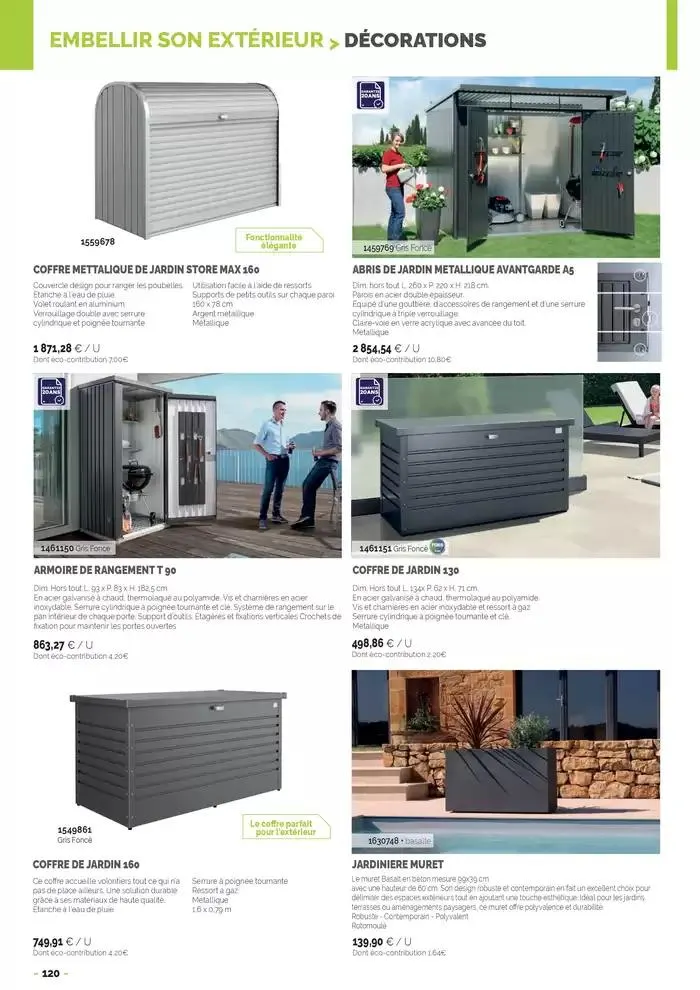 Aménagements Extérieurs 2025 du 30 avril au 31 décembre 2025 - Catalogue page 120