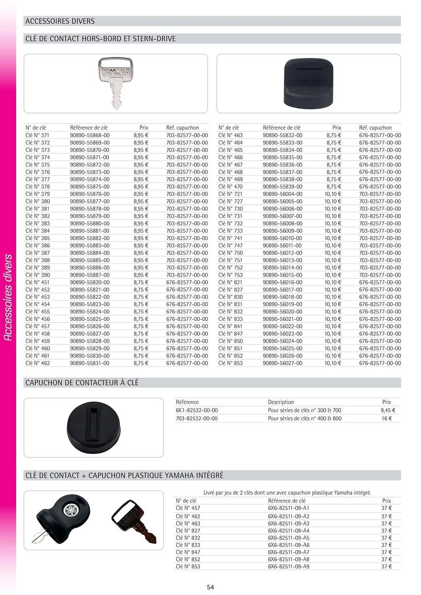 Catalogue Yamaha du 3 juin au 31 décembre 2025 - Catalogue page 54