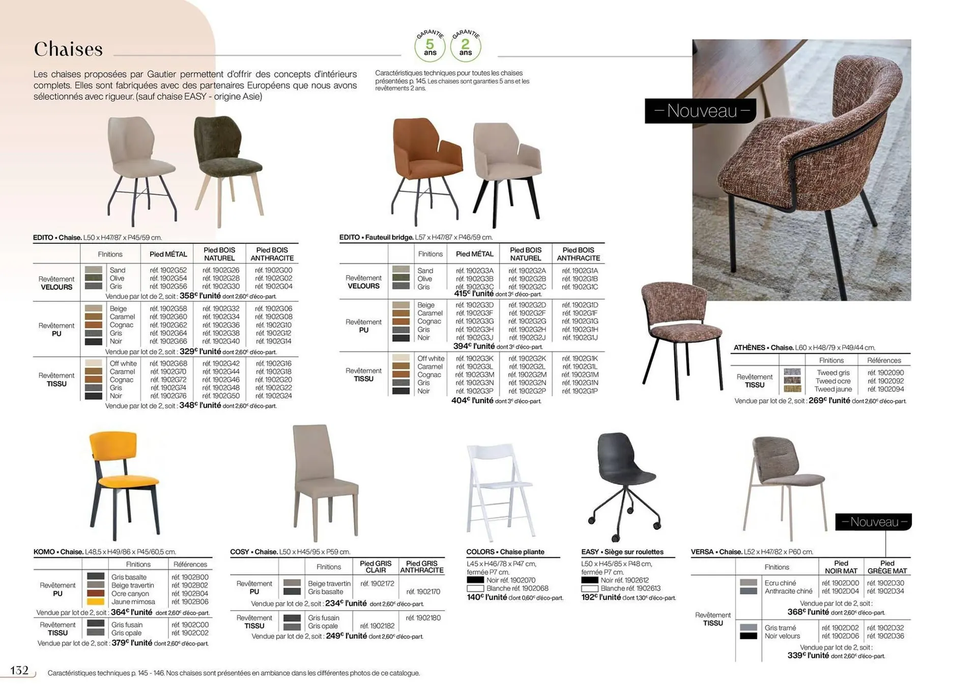 Catalogue Gautier du 6 septembre au 31 décembre 2025 - Catalogue page 132