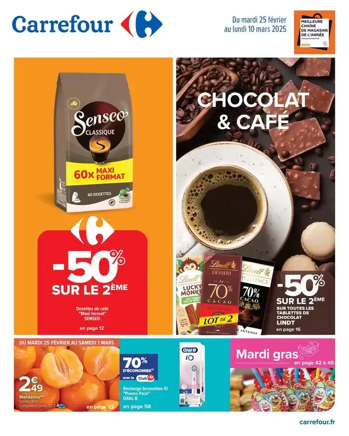 -50% SUR LE 2ÈME - CHOCOLAT ET CAFÉ du 25 février au 10 mars 2025 - Catalogue page 1