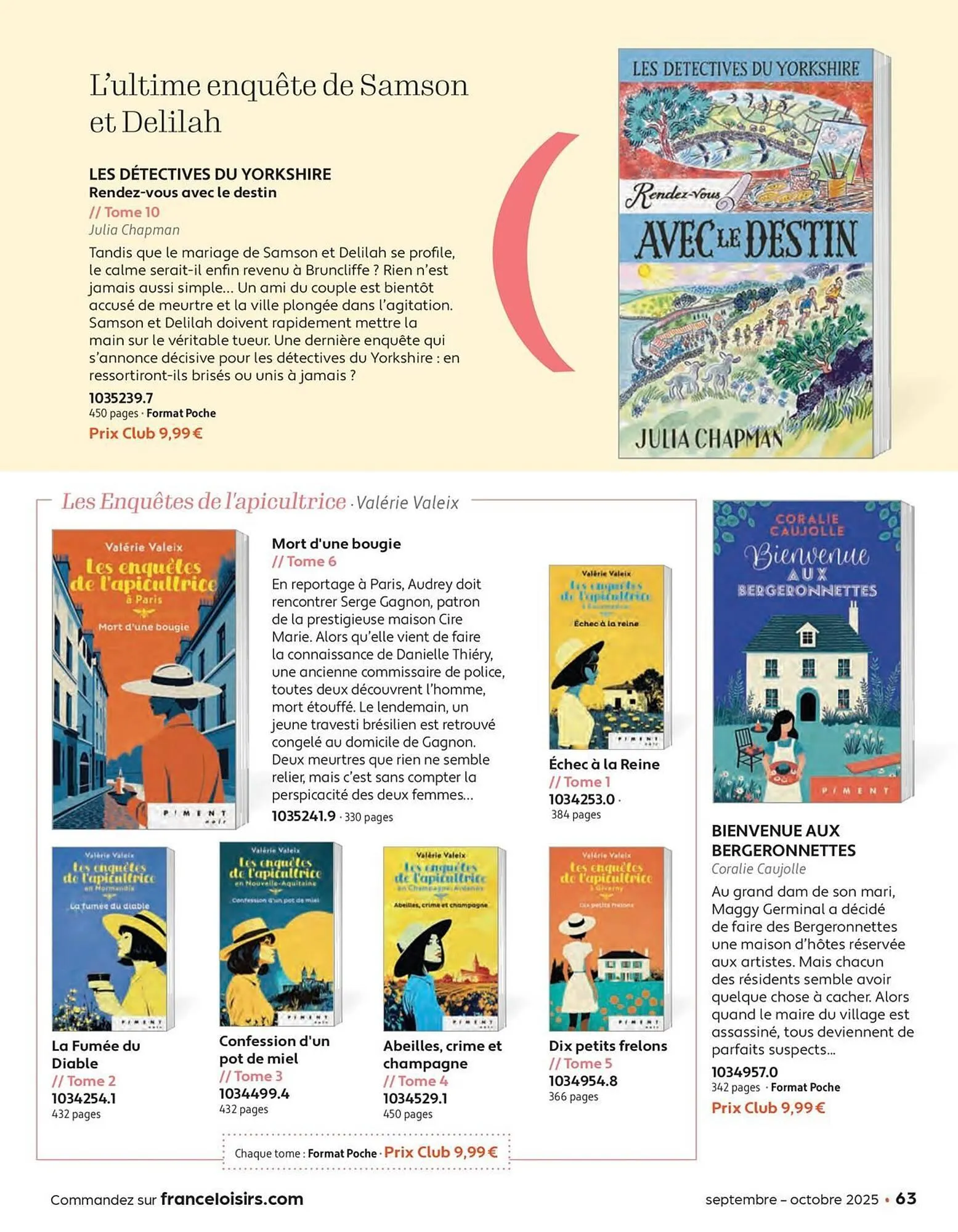 Catalogue France Loisirs du 1 septembre au 31 octobre 2025 - Catalogue page 63
