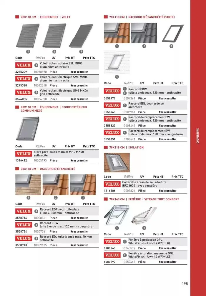 Matériaux 2025 du 1 janvier au 31 décembre 2025 - Catalogue page 195