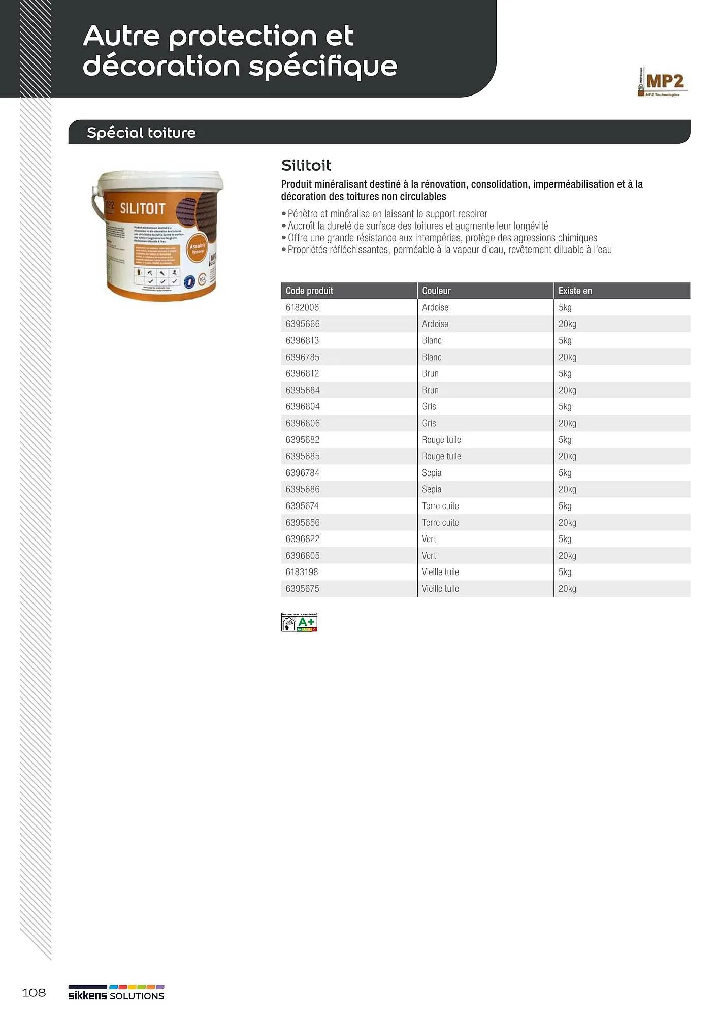 Catalogue Sikkens Solution du 8 janvier au 28 décembre 2025 - Catalogue page 108
