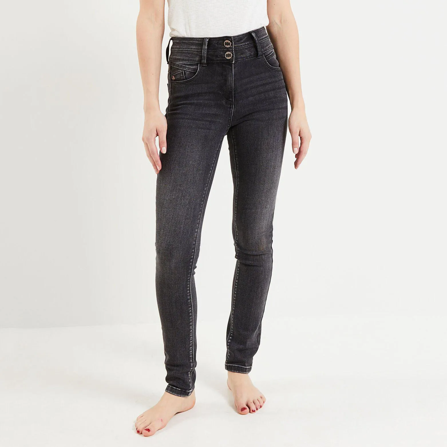 Jean slim taille haute MILAN femme