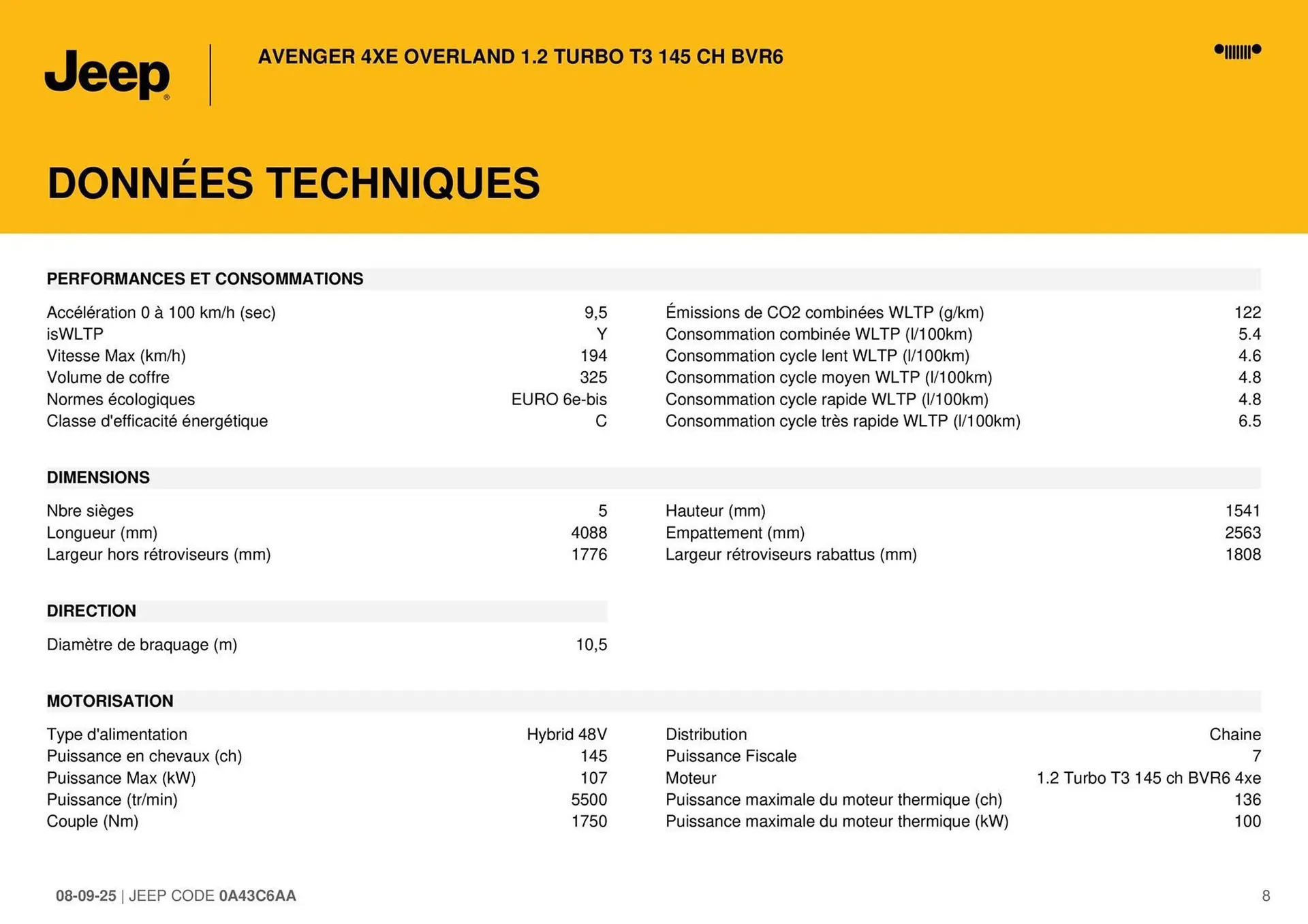 Catalogue Jeep du 8 septembre au 30 septembre 2026 - Catalogue page 8