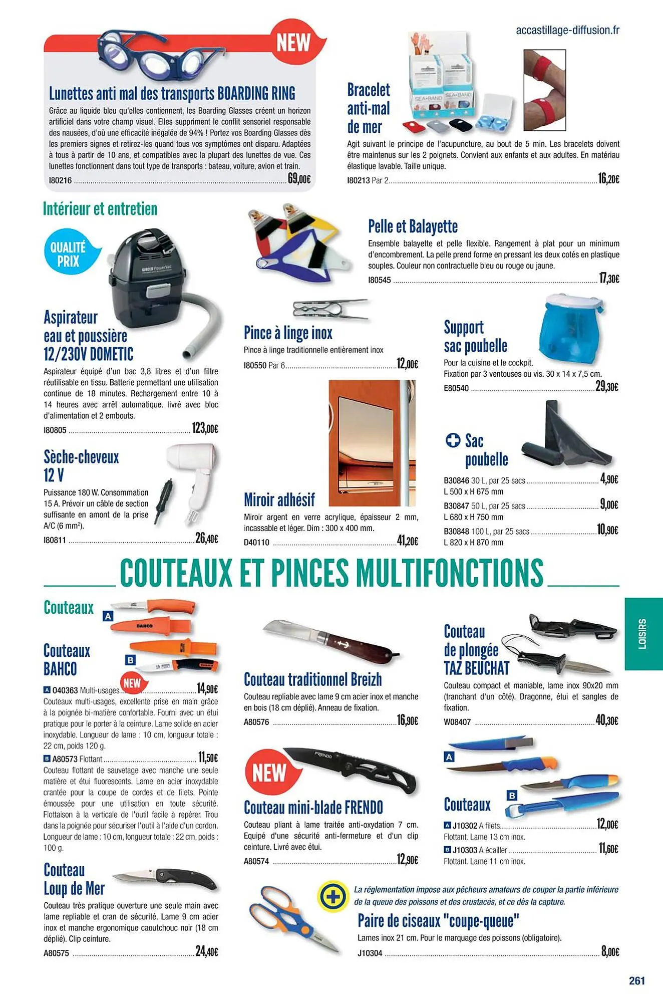 Catalogue Accastillage Diffusion du 1 mars au 31 décembre 2023 - Catalogue page 263