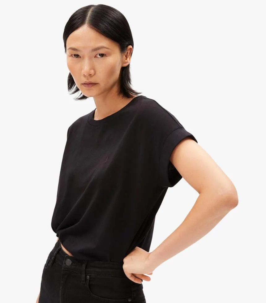 T-shirt IDAARA en coton biologique (Noir)