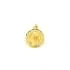 Médaille religieuse ronde Carador vierge en or jaune 750/000