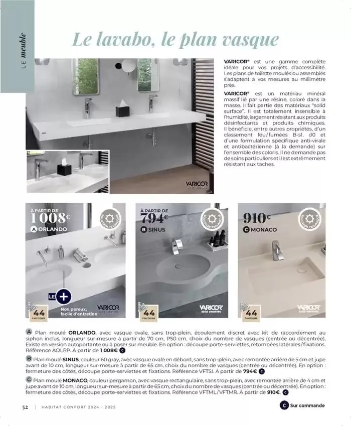 Cedeo Habitat confort du 1 octobre au 31 mai 2025 - Catalogue page 55