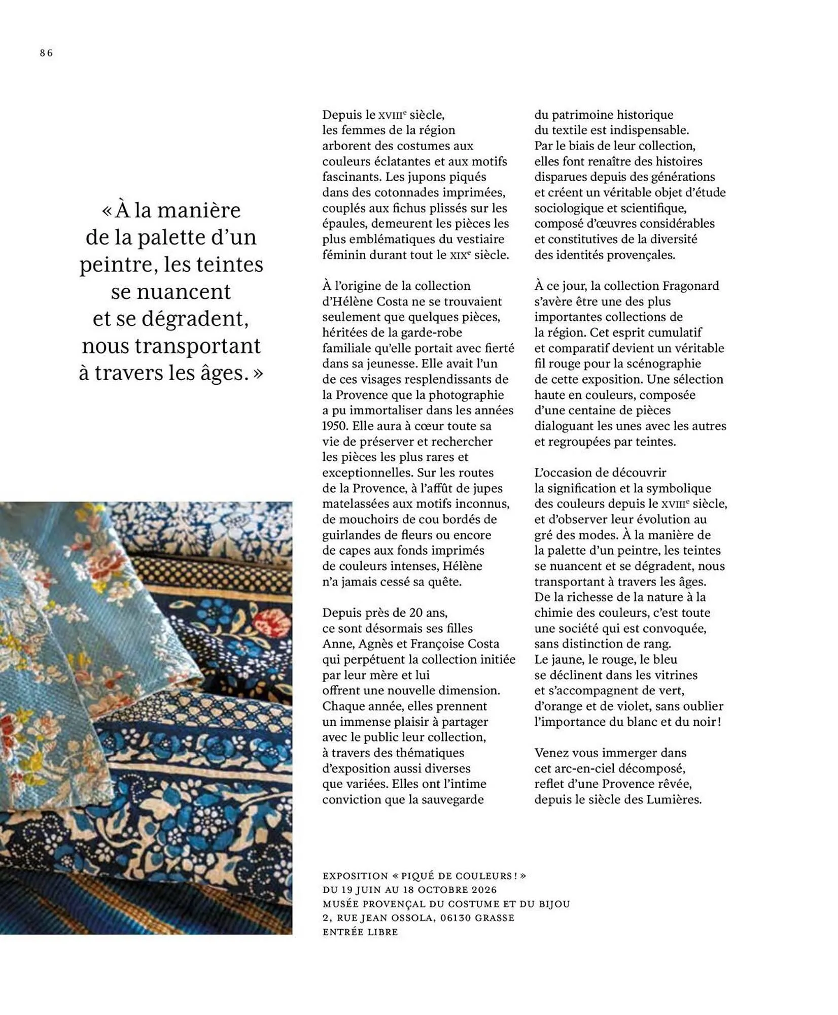 Catalogue Fragonard du 9 mars au 20 septembre 2026 - Catalogue page 86