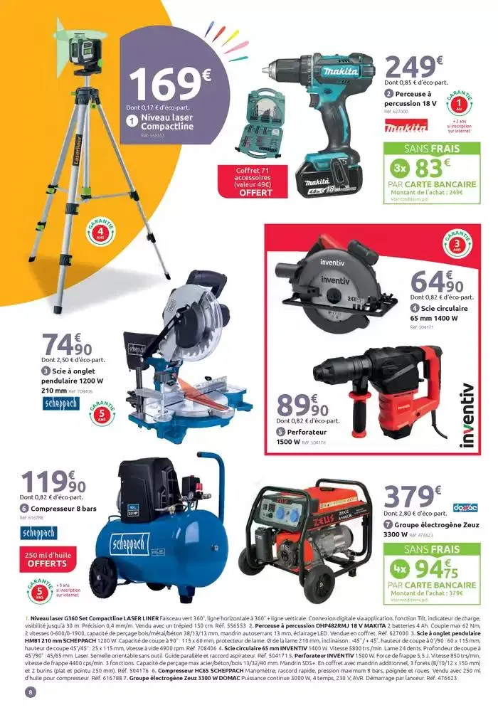 LES CHANTIERS NOUS RAPPROCHENT depuis 45 ans du 12 mars au 30 mars 2025 - Catalogue page 8