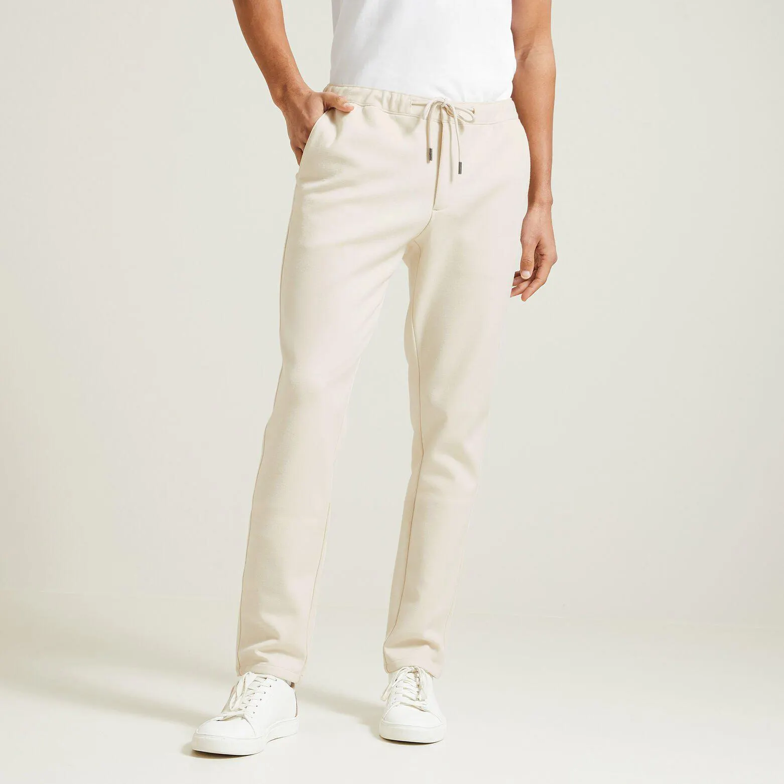 Pantalon de jogging en maille - Blanc