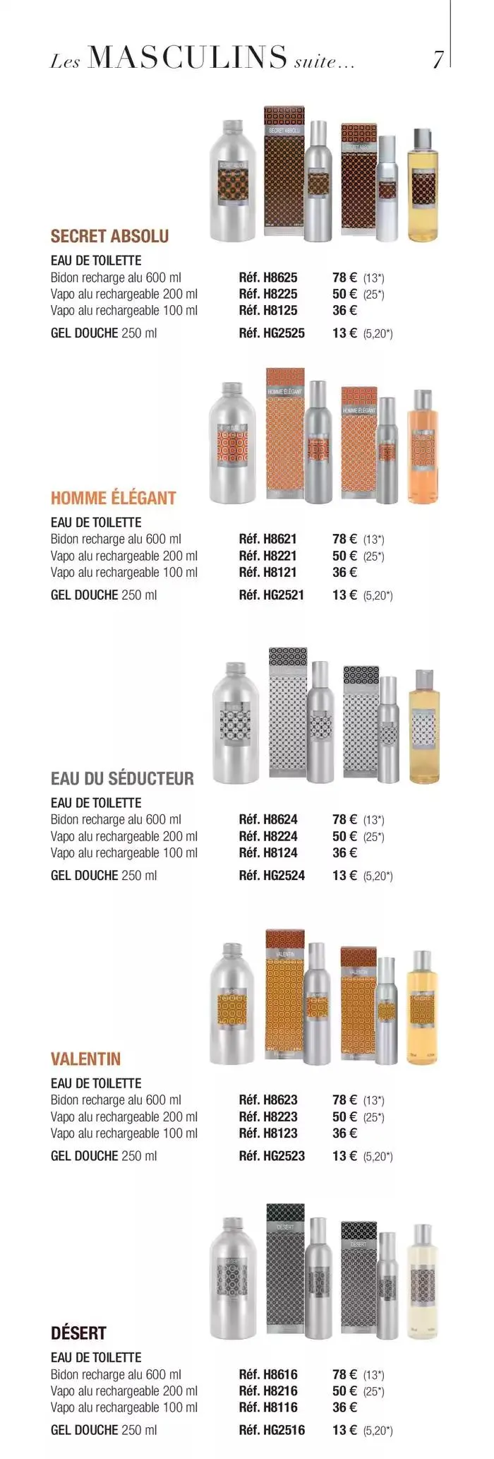 TARIF GÉNÉRAL 2025 du 6 janvier au 31 mars 2025 - Catalogue page 7