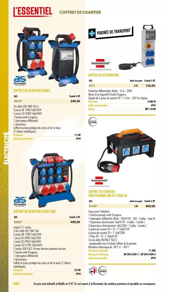 Essentiel Industrie 2025 du 3 janvier au 31 décembre 2025 - Catalogue page 538