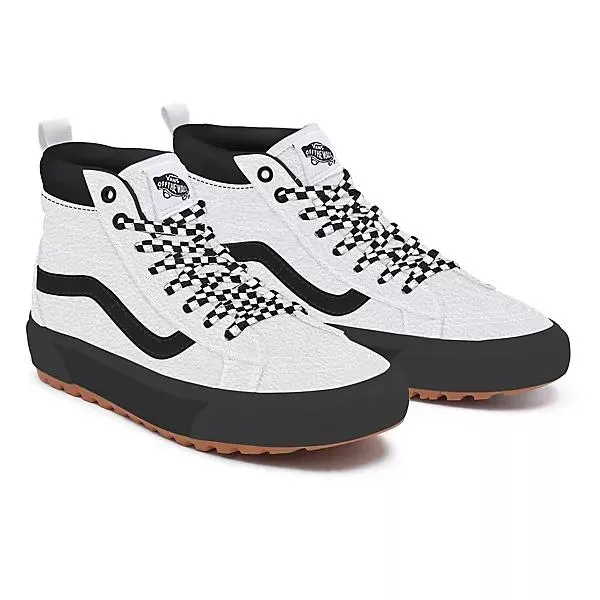 White Leather Sk8-Hi MTE-1 Personnalisées