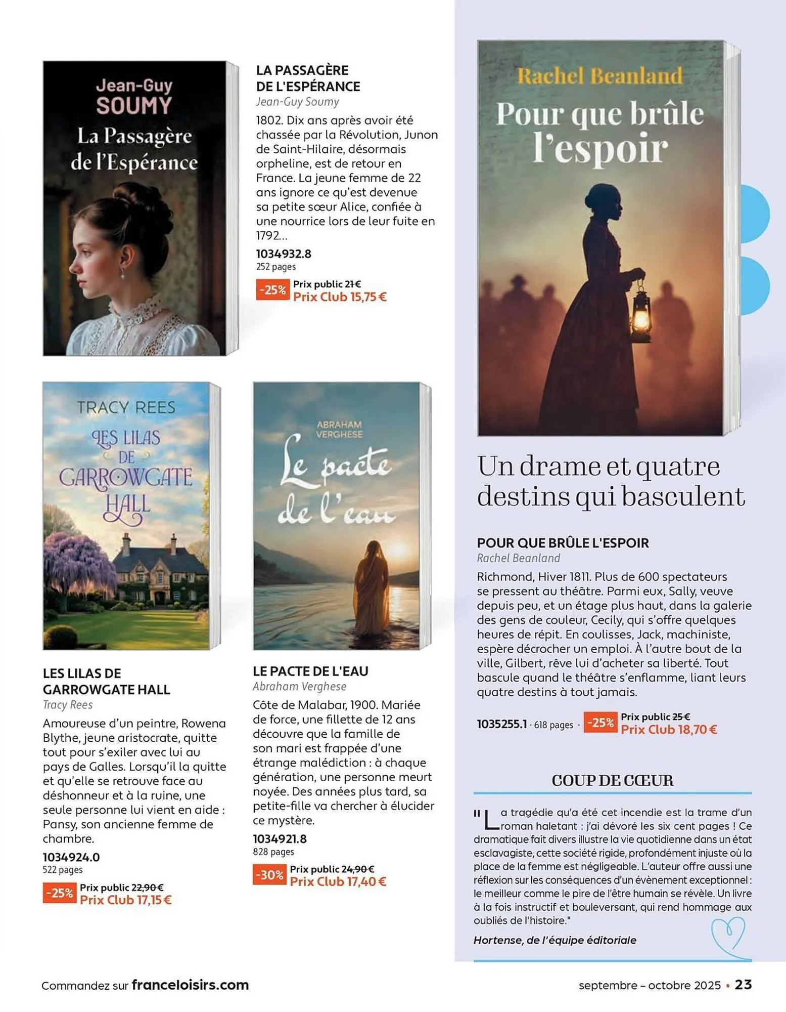 Catalogue France Loisirs du 1 septembre au 31 octobre 2025 - Catalogue page 23