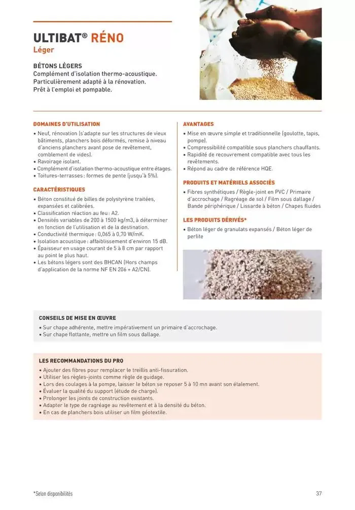 Guide Béton 2025-2026 du 31 janvier au 31 décembre 2026 - Catalogue page 35