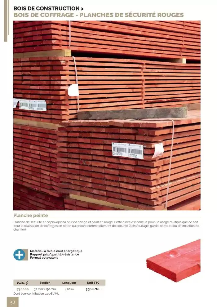 BOIS PANNEAUX 2025 2026 du 30 avril au 31 décembre 2026 - Catalogue page 58