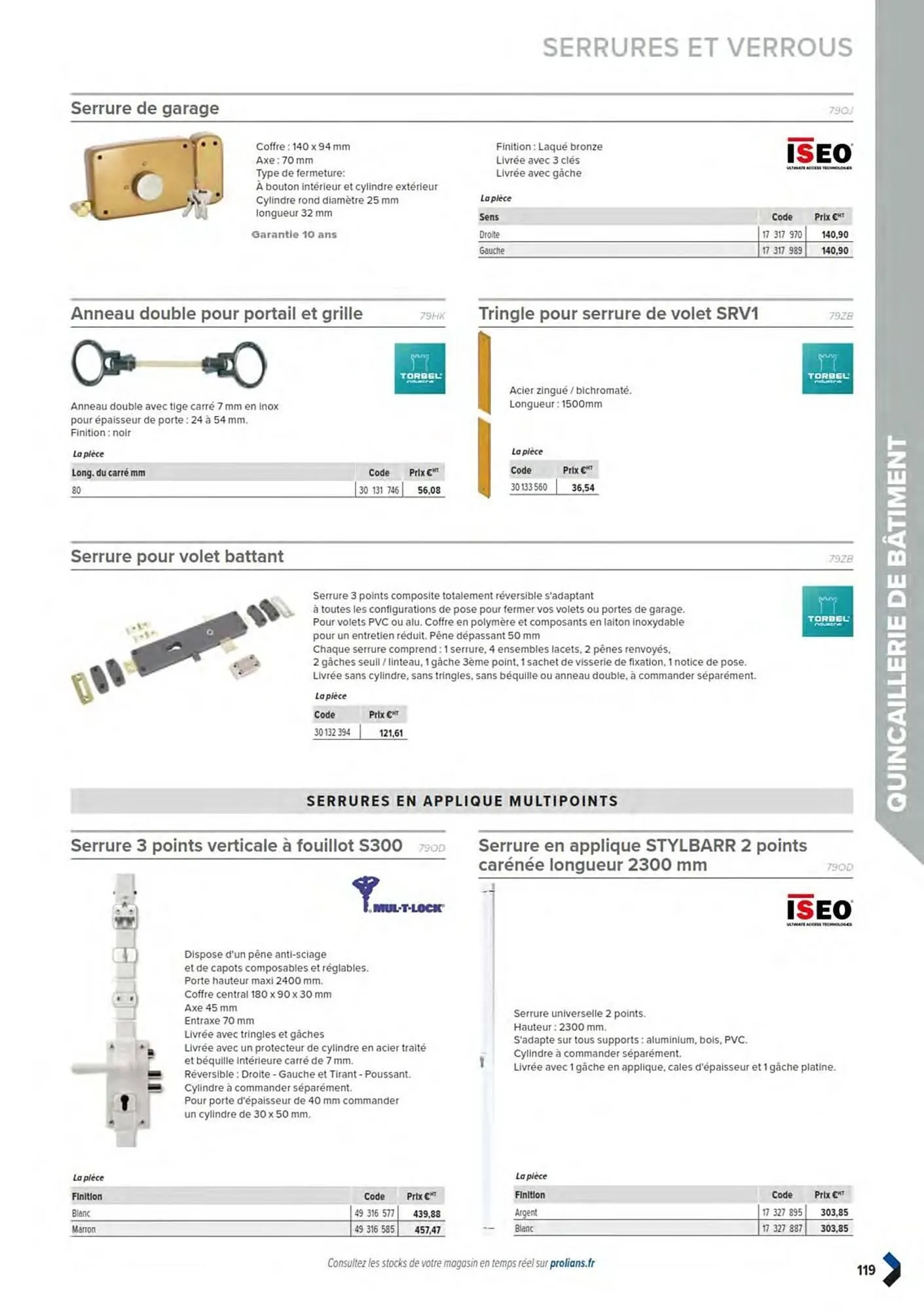 Catalogue Prolians du 11 mars au 31 décembre 2025 - Catalogue page 121