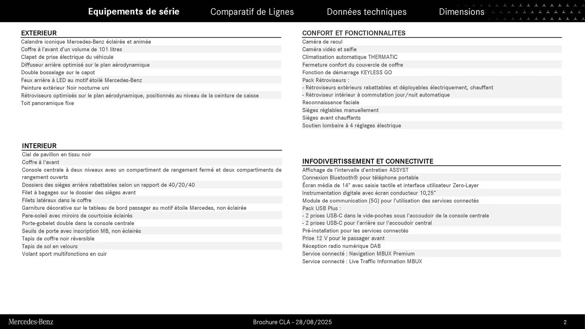 Catalogue Mercedes-Benz du 3 septembre au 3 septembre 2026 - Catalogue page 2
