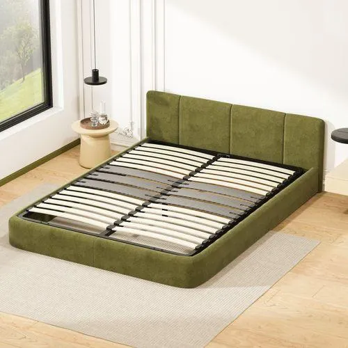 DEWINNER Cadre Lattes 140x190 Cm, 2x15 Lattes Peuplier Naturel