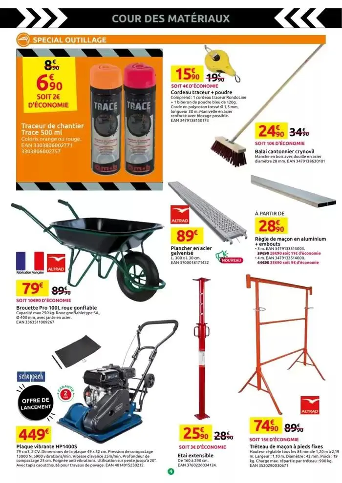 Edition Speciale outillage du 26 février au 23 mars 2025 - Catalogue page 4