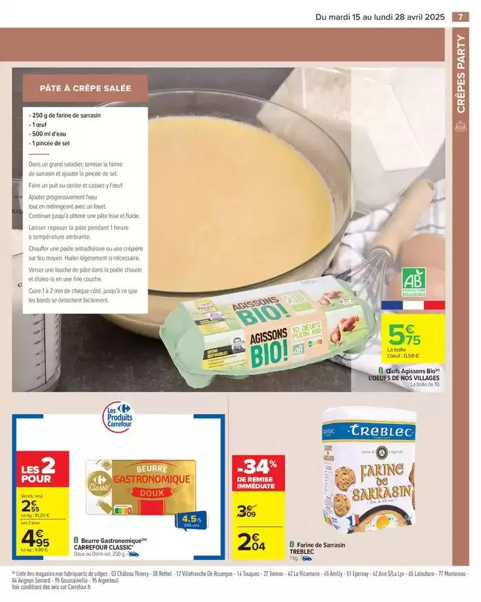 CRÊPES PARTY du 15 avril au 28 avril 2025 - Catalogue page 9