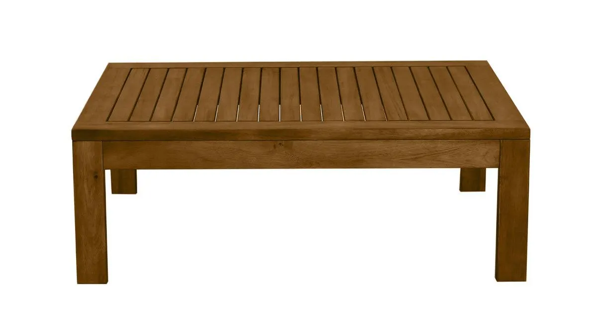 Mesa de centro de jardín de madera maciza 90 cm SALVADOR