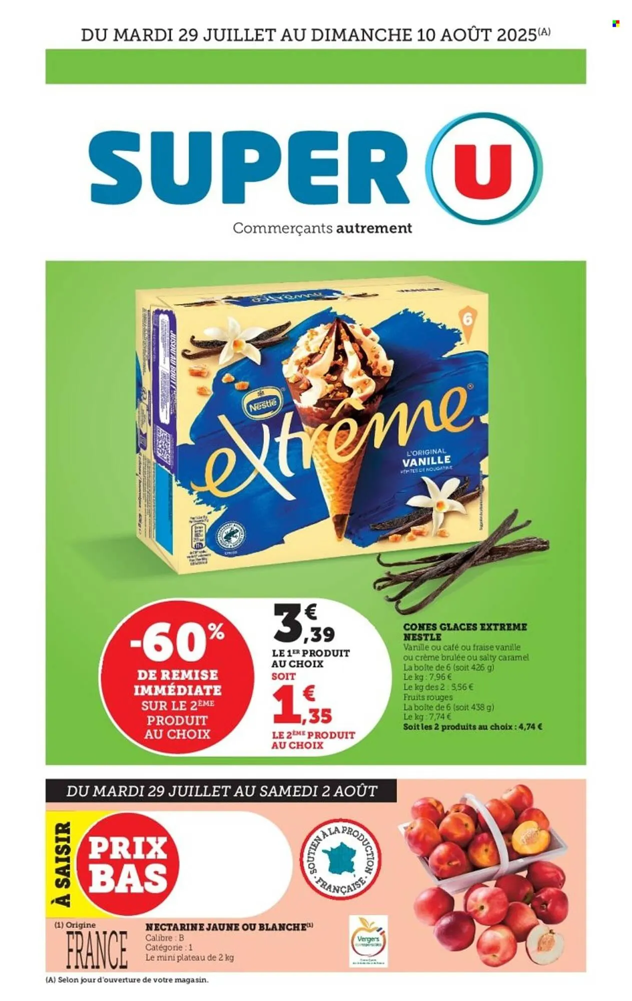 Catalogue Super U du 29 juillet au 10 août 2025 - Catalogue page 1