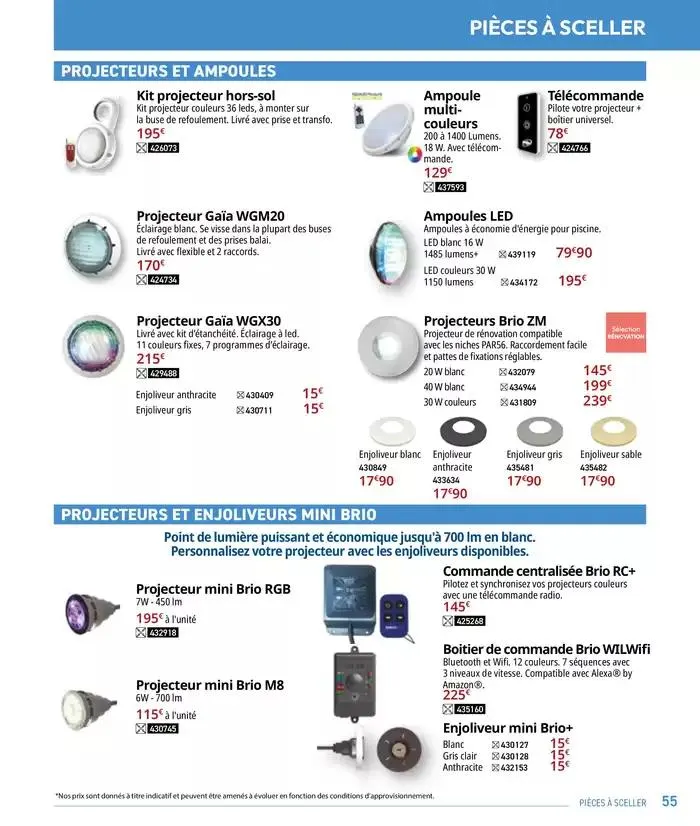 Les plaisir de l'eau Piscine,Spa,Arrosage du 10 mars au 31 décembre 2025 - Catalogue page 55