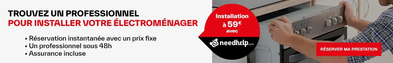 Plaque vitrocéramique 4 zones - Dim. d'encastrement : 56 x 49 cm.