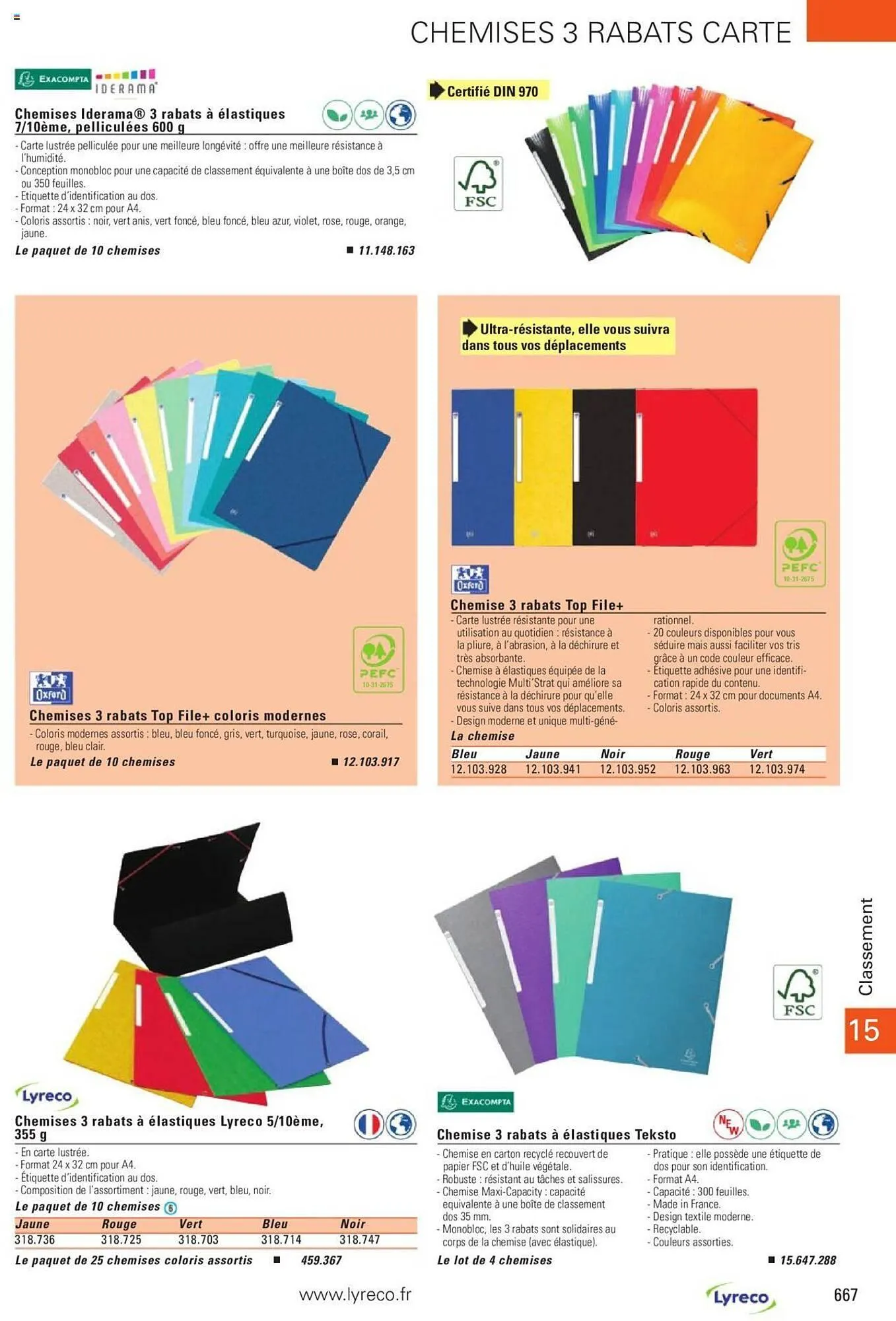Catalogue Lyreco du 15 mai au 31 décembre 2023 - Catalogue page 667
