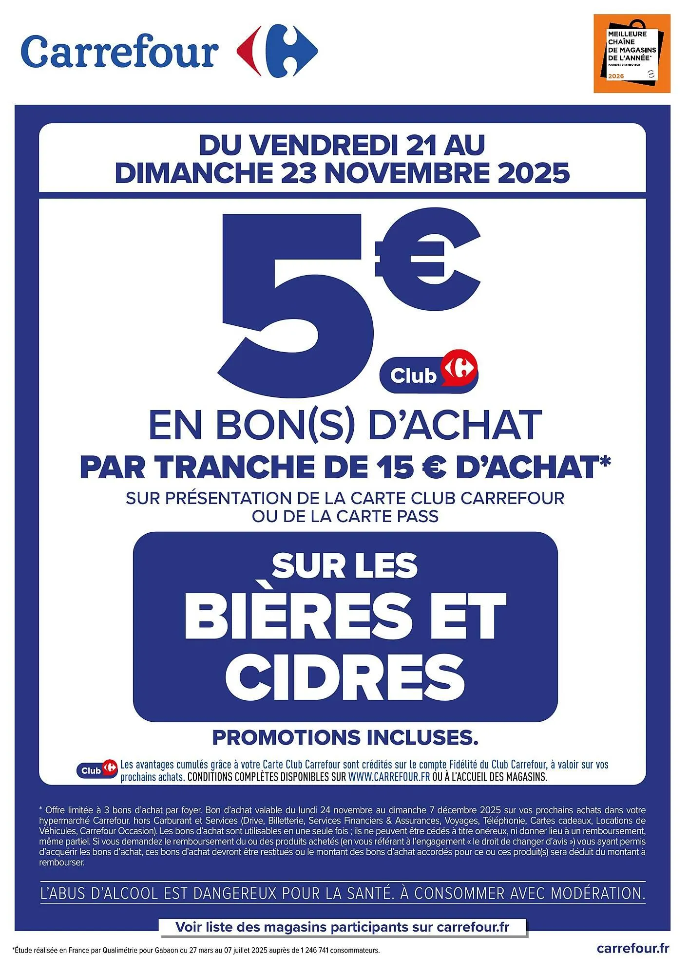 Catalogue Carrefour du 21 novembre au 23 novembre 2025 - Catalogue page 1