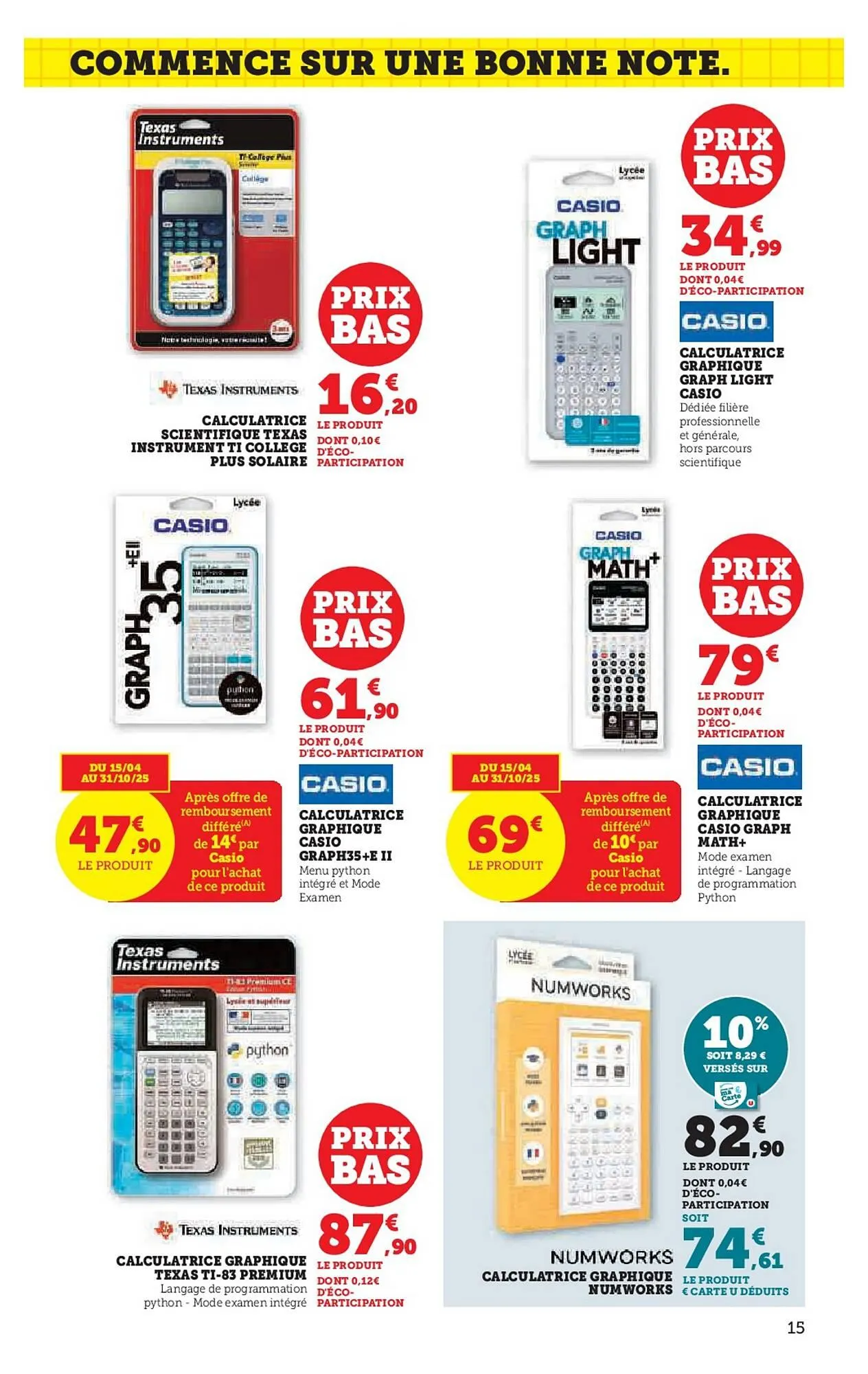 Catalogue Hyper U du 16 juillet au 10 août 2025 - Catalogue page 15